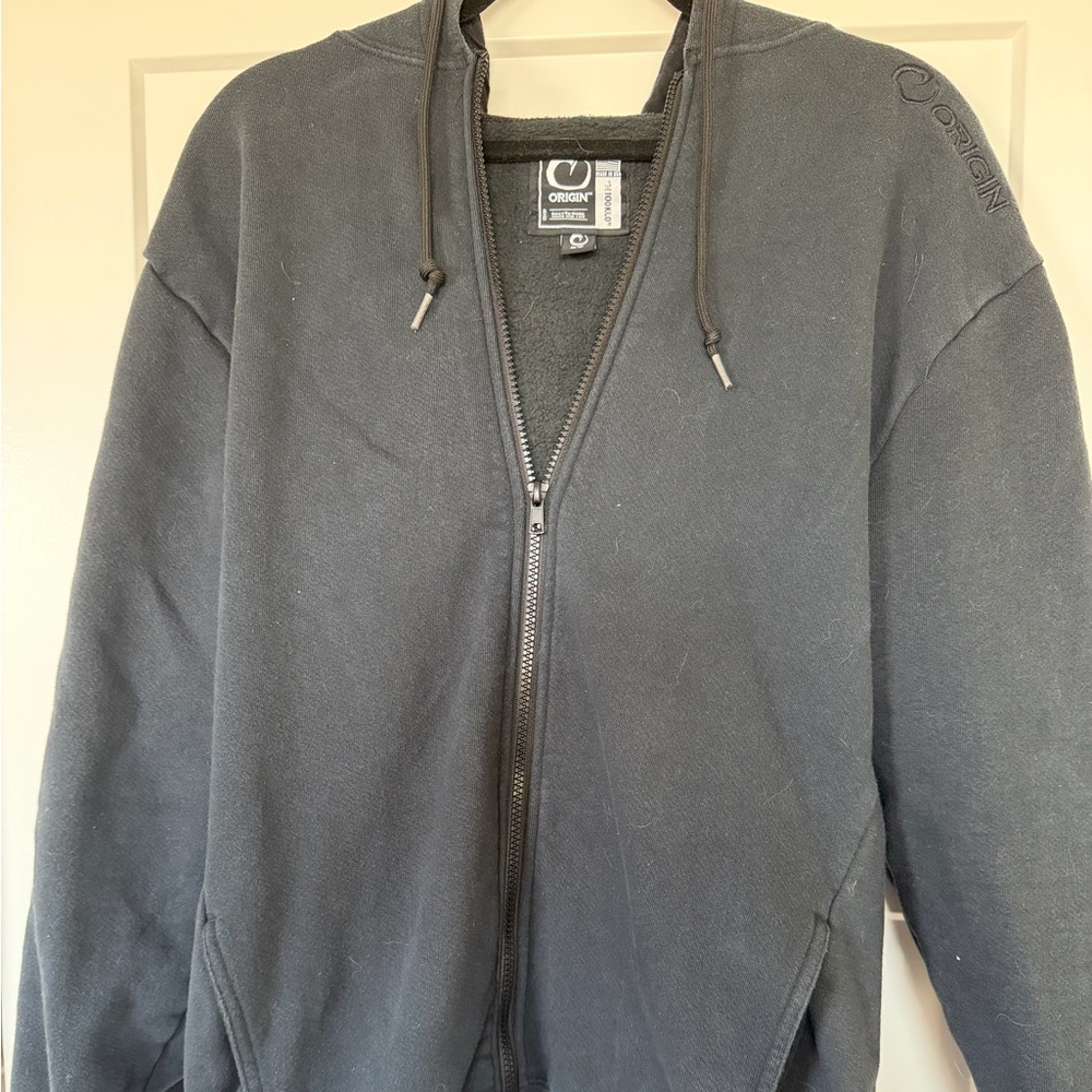 Origin 100 kilo Black Zip Up Hoodie